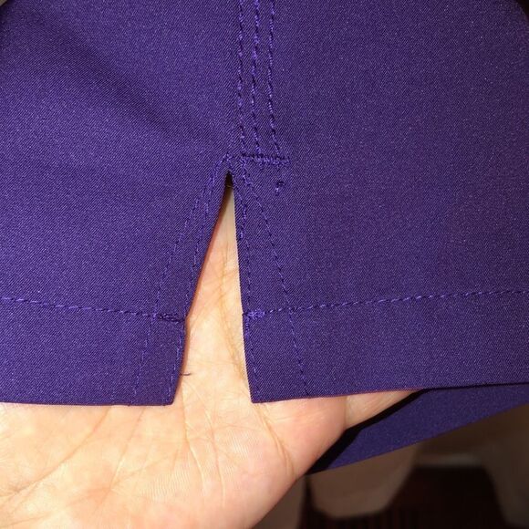 carhartt SP Force Purple Scrub Pants with Six Pockets Gold Drawstrings - Picture 9 of 14